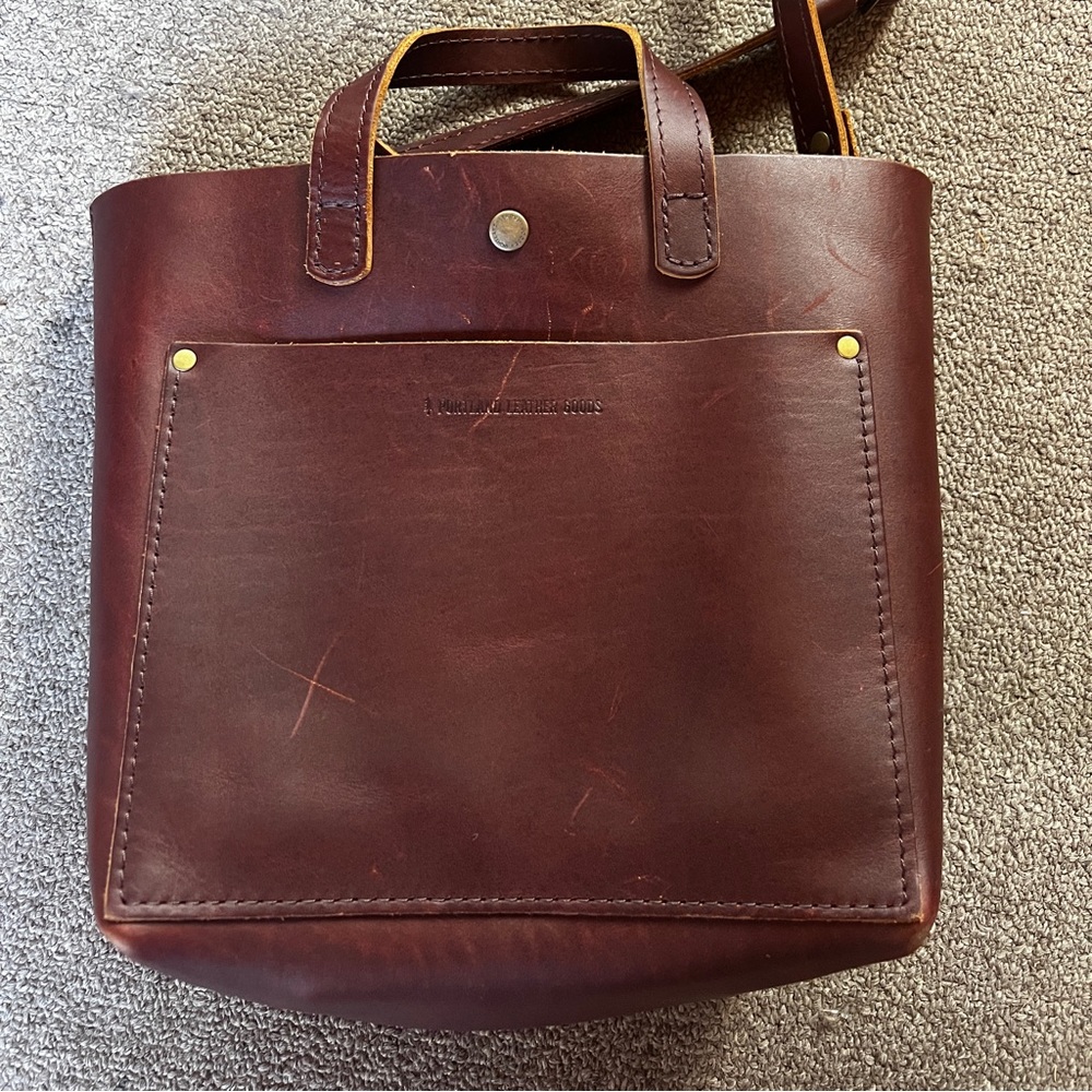 Portland leather company mini tote bag